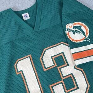 Vintage Logo 7 #13‎ Dan Marino Miami Dolphins NFL Jersey Mens Sixe XXL USA Mesh